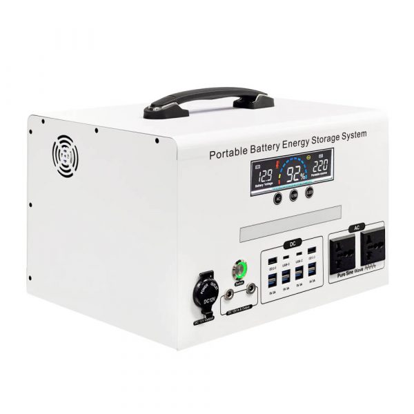 1200W Portable Power Station – 1088Wh LiFePO4 Battery, Pure Sine Wave, USB/DC/AC/Cigarette Outputs, Metal Shell - Image 3