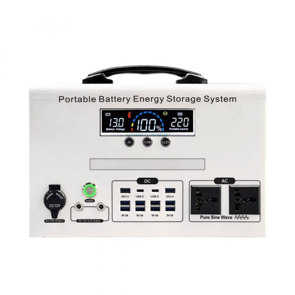 1200W Portable Power Station – 1088Wh LiFePO4 Battery, Pure Sine Wave, USB/DC/AC/Cigarette Outputs, Metal Shell - Image 5