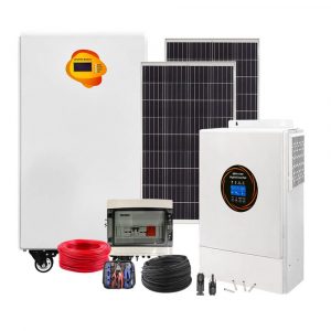 14.88kW Off-Grid Solar Power System | 3×5.5kW Hybrid Inverters + 15.36kWh LiFePO4 Battery + 24×620W Mono PERC Panels