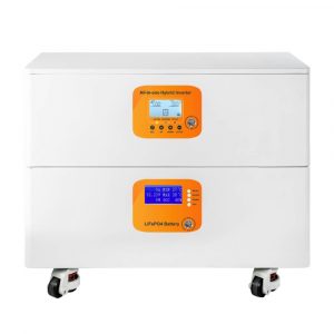 15kWh Stacked All-in-One Energy Storage System | 48V 11kW Hybrid Inverter + LiFePO4 Battery with Smart BMS & LCD Display