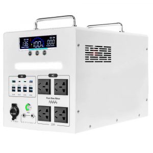 2000W Portable Power Station – 1856Wh LiFePO4 Battery, Pure Sine Wave, 10×USB, Dual DC & Car Output, Rugged Metal Shell