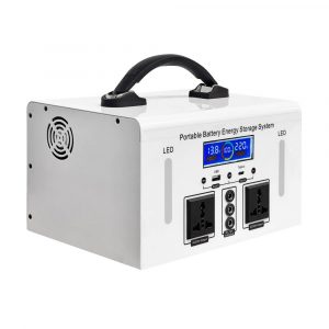 300W Portable Power Station – LiFePO4 Battery, AC/DC/USB Outputs, LED Light, LCD Display, Metal Shell