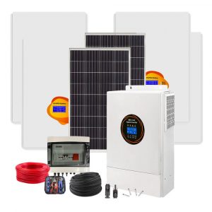 39.68kW Off-Grid Solar Energy System | 4×11kW Hybrid Inverters + 4×10.24kWh LiFePO4 Batteries + 64×620W Mono PERC Panels
