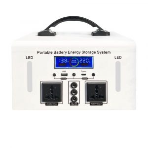 500W Portable Power Station – LiFePO4 Battery, Dual AC Output, USB/Type-C/DC Ports, LED Light, Metal Shell