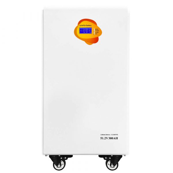 51.2V 300Ah Wall-Mounted LiFePO4 Battery | 15kWh High-Capacity Smart Energy Storage with BMS, RS485/CAN & LCD - Image 3