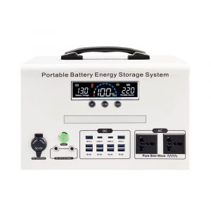 800W Portable Power Station – Pure Sine Wave, LiFePO4 Battery, 10×USB, Type-C, AC/DC/Cigarette Lighter Outputs, Metal Shell